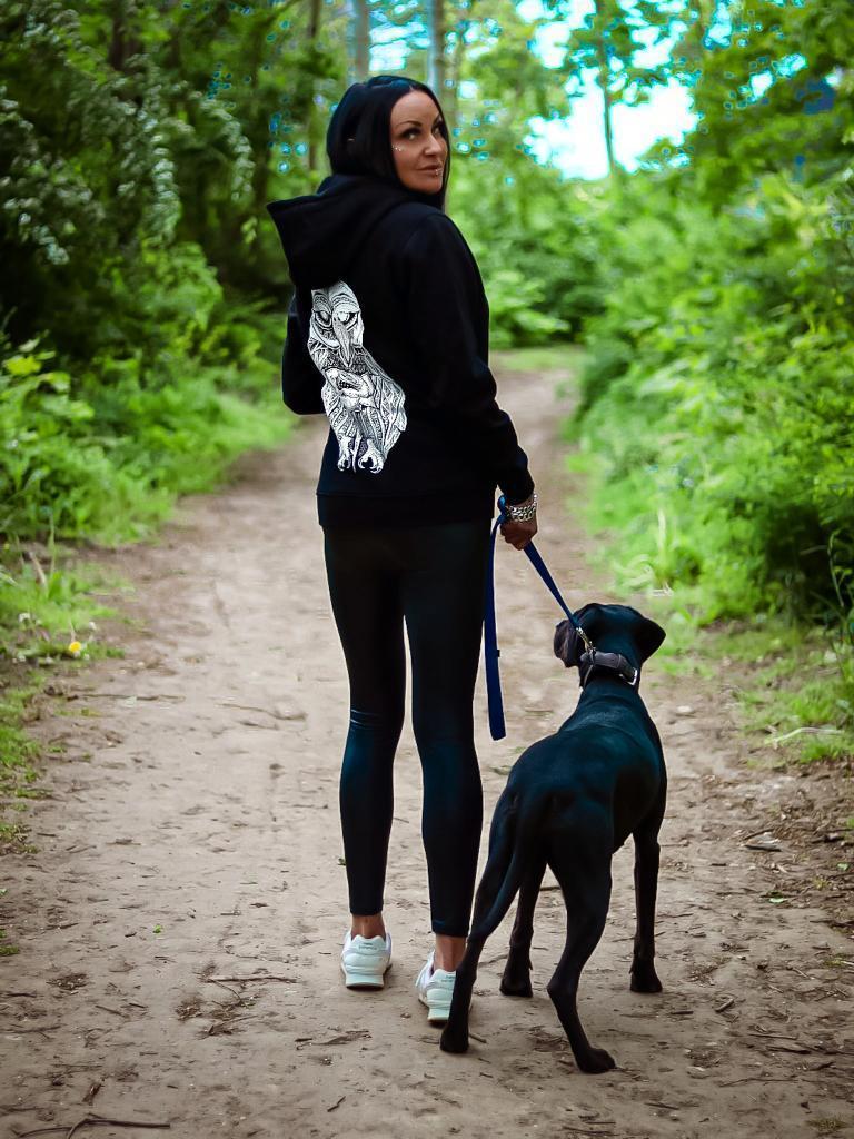 HOODIE ROSEOWL BLACK UNI