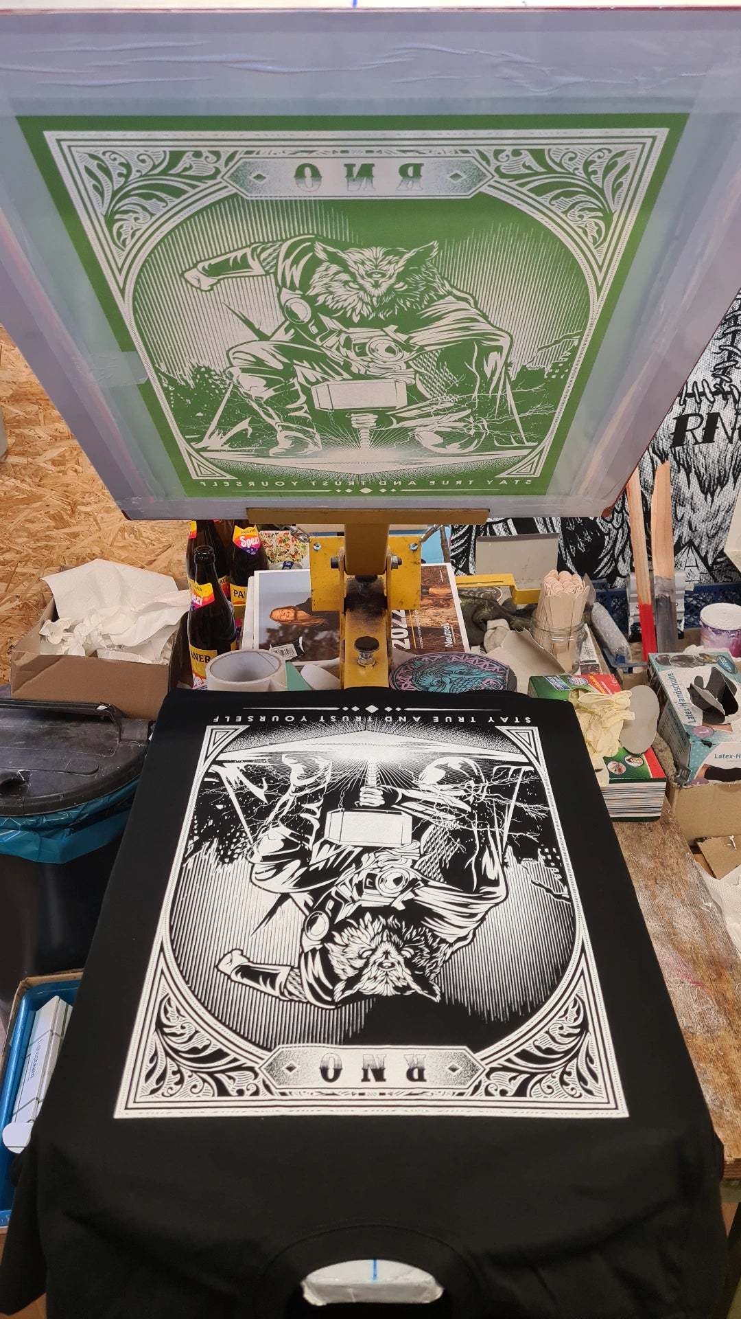 T-SHIRT THOWL MEN BLACK