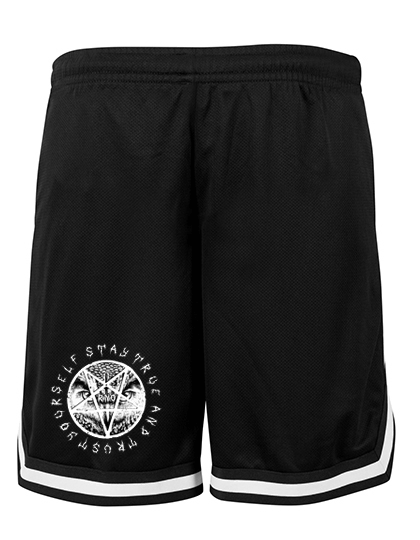 MESH SHORT D-OWL PENTA BLACK WHITE