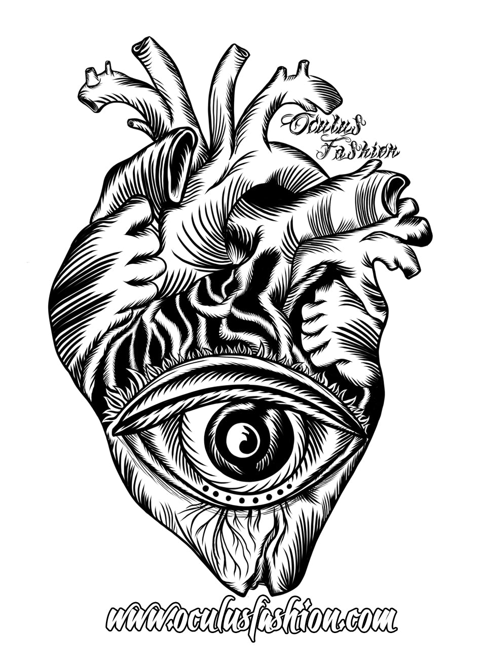 OF T-SHIRT HEARTEYE LADIES WHITE