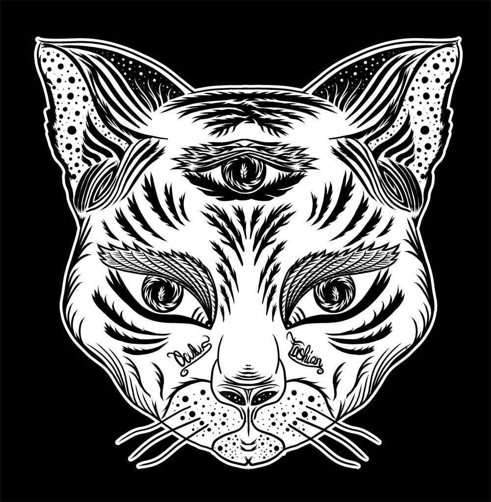 OF Zipper Cat BLACK UNI