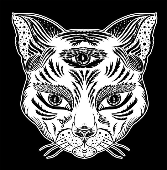 OF T-SHIRT CAT MEN BLACK
