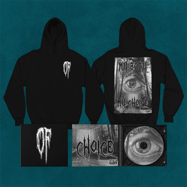 OF ZIPPER MY BODY MY CHOICE BLACK UNI