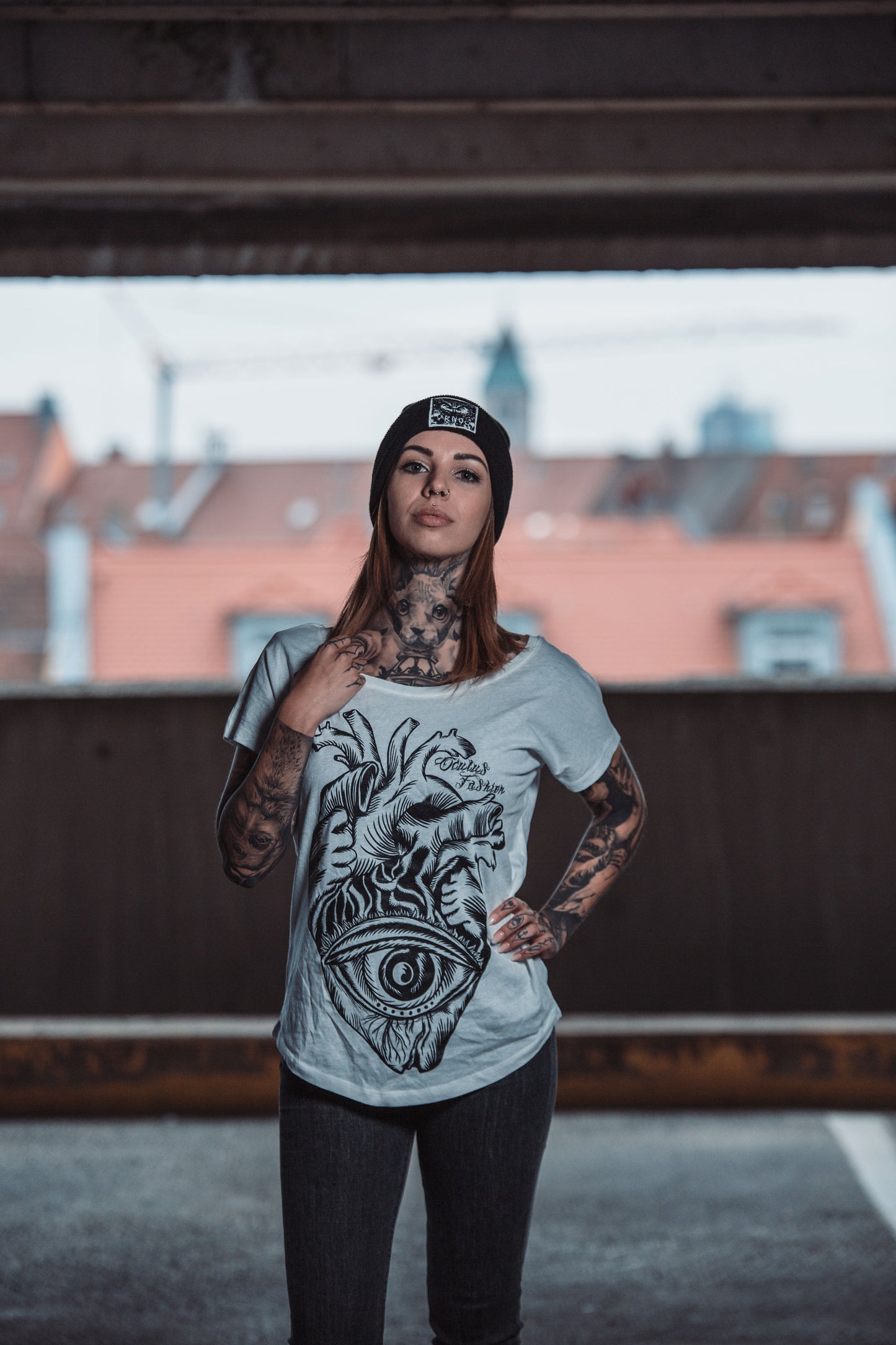 OF T-SHIRT HEARTEYE LADIES WHITE