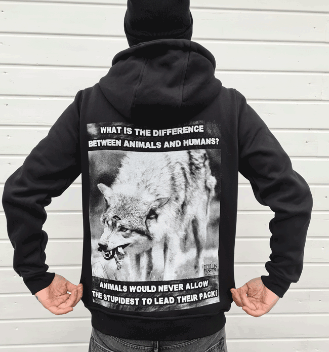 OF ZIPPER WOLFPACK BLACK UNI