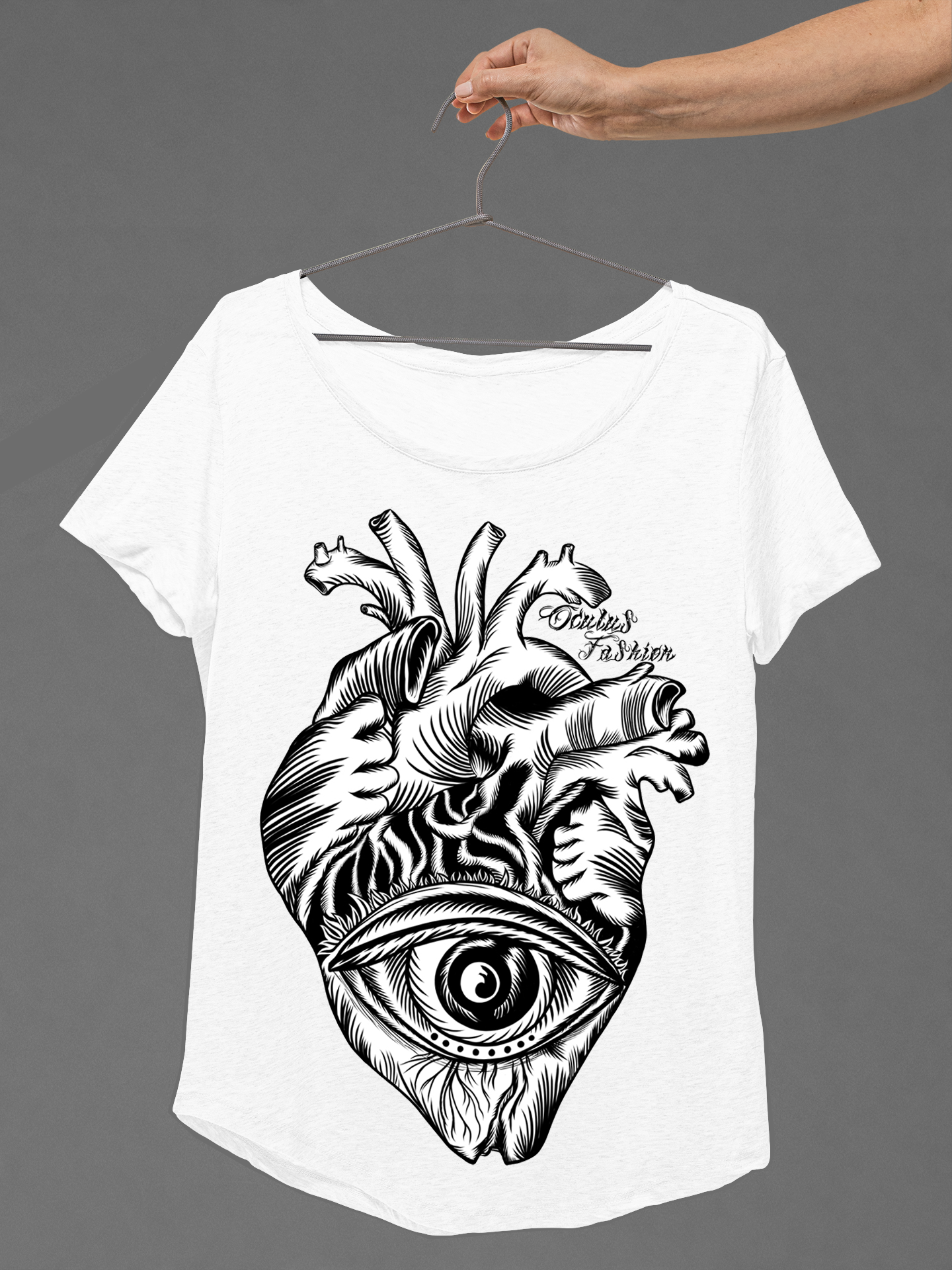 OF T-SHIRT HEARTEYE LADIES WHITE