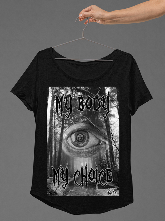 OF T-SHIRT MY BODY MY CHOICE LADIES BLACK