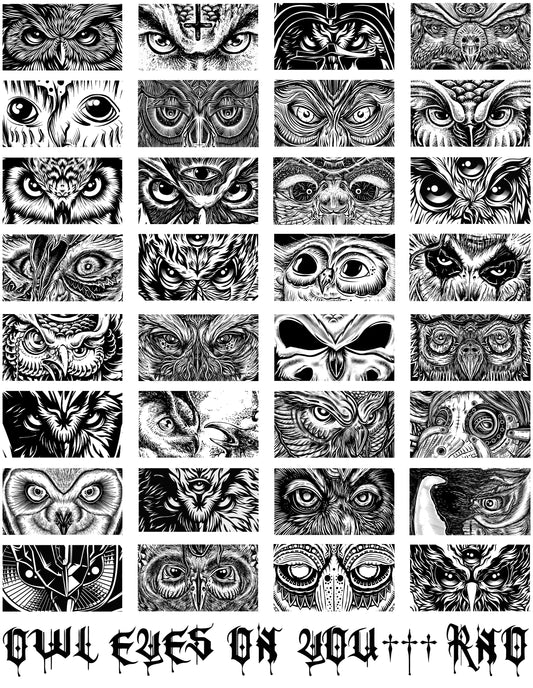 T-SHIRT OWL EYES ON YOU MEN WHITE