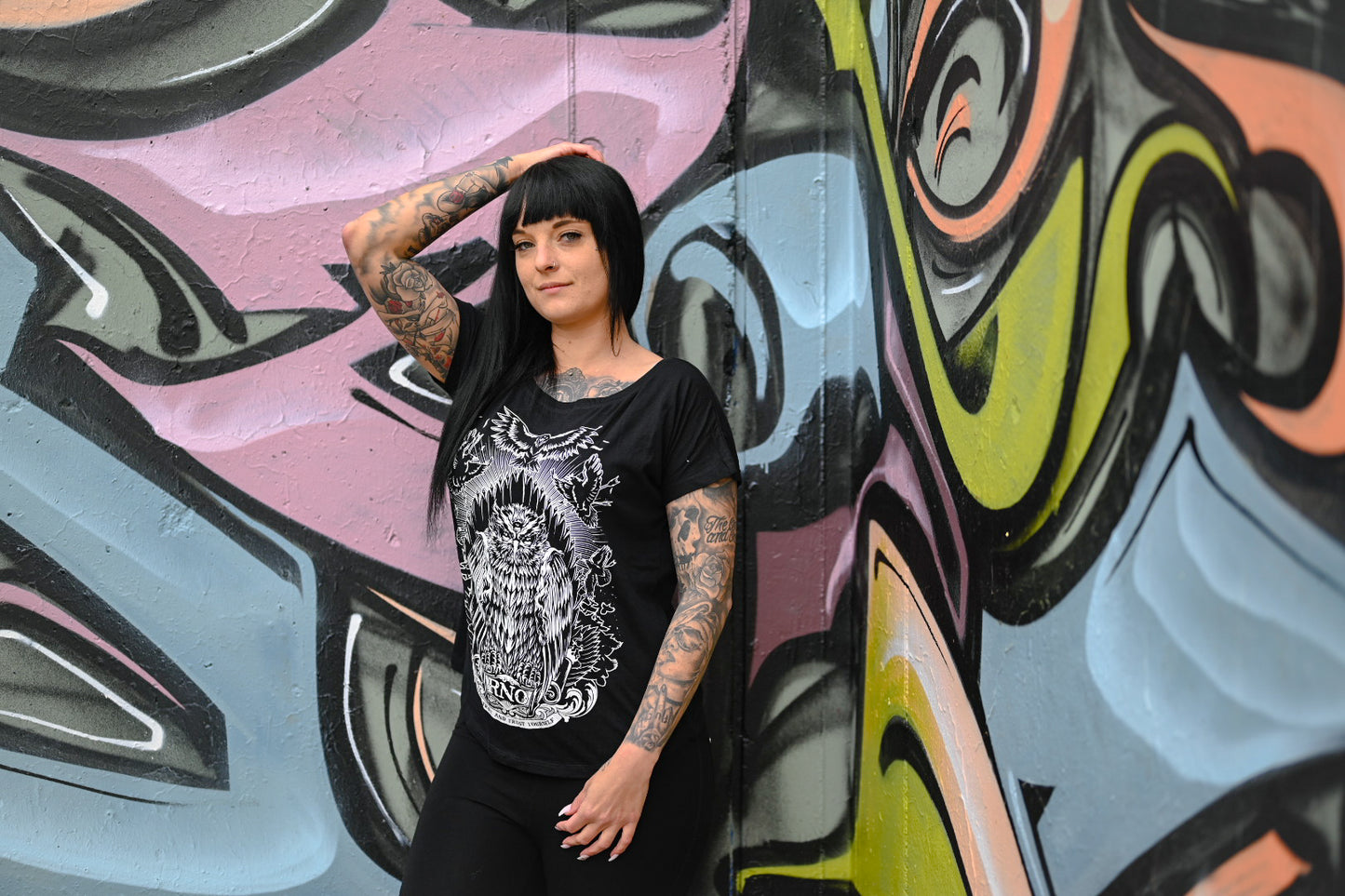 T-SHIRT GOWLT LADIES BLACK