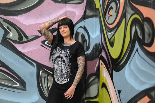 T-SHIRT GOWLT LADIES BLACK