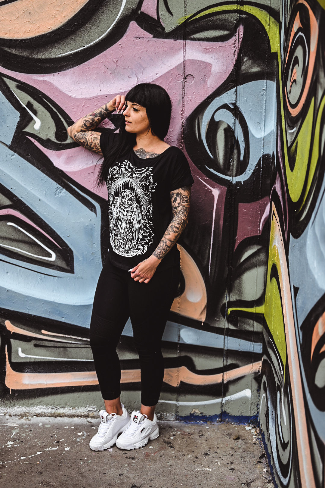 T-SHIRT GOWLT LADIES BLACK