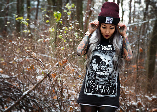 T-SHIRT OWLVADER LADIES BLACK