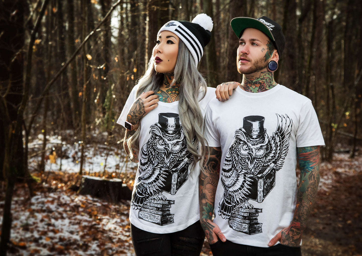 T-SHIRT GOWL VEGAN LADIES WHITE