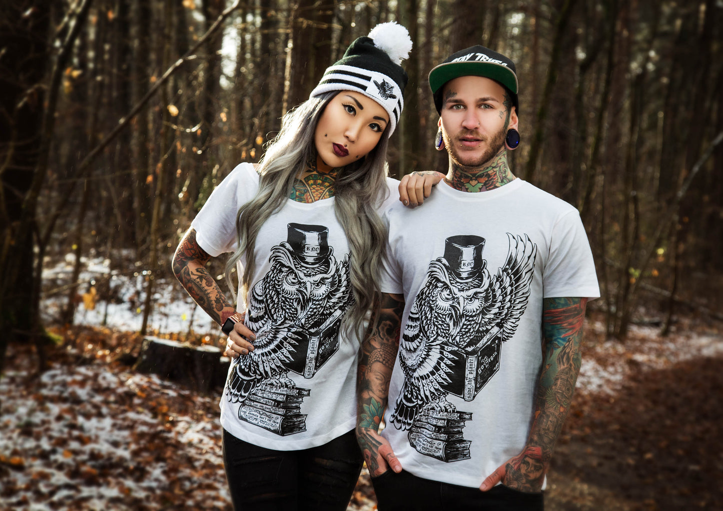 T-SHIRT GOWL VEGAN LADIES WHITE