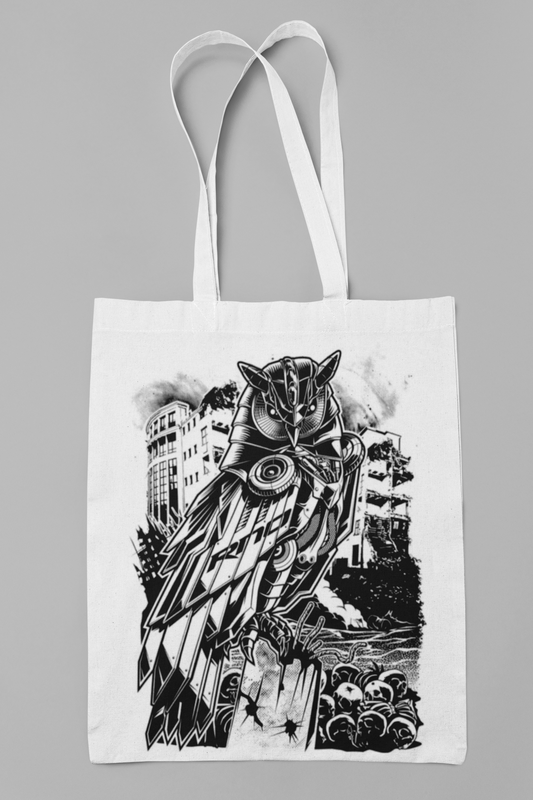 STOFFBEUTEL BAG TRANSFOWLERS WHITE