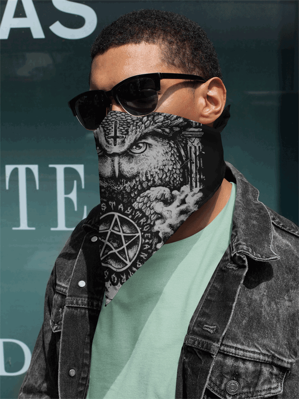 BANDANA TUCH BLACK UNI