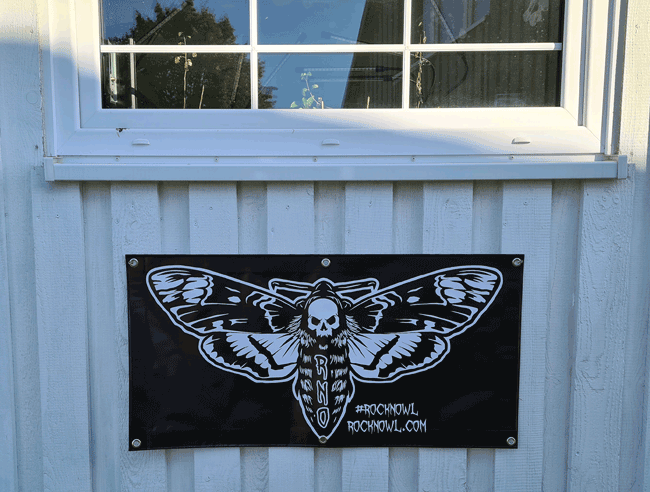 BANNER MOTH BLACK