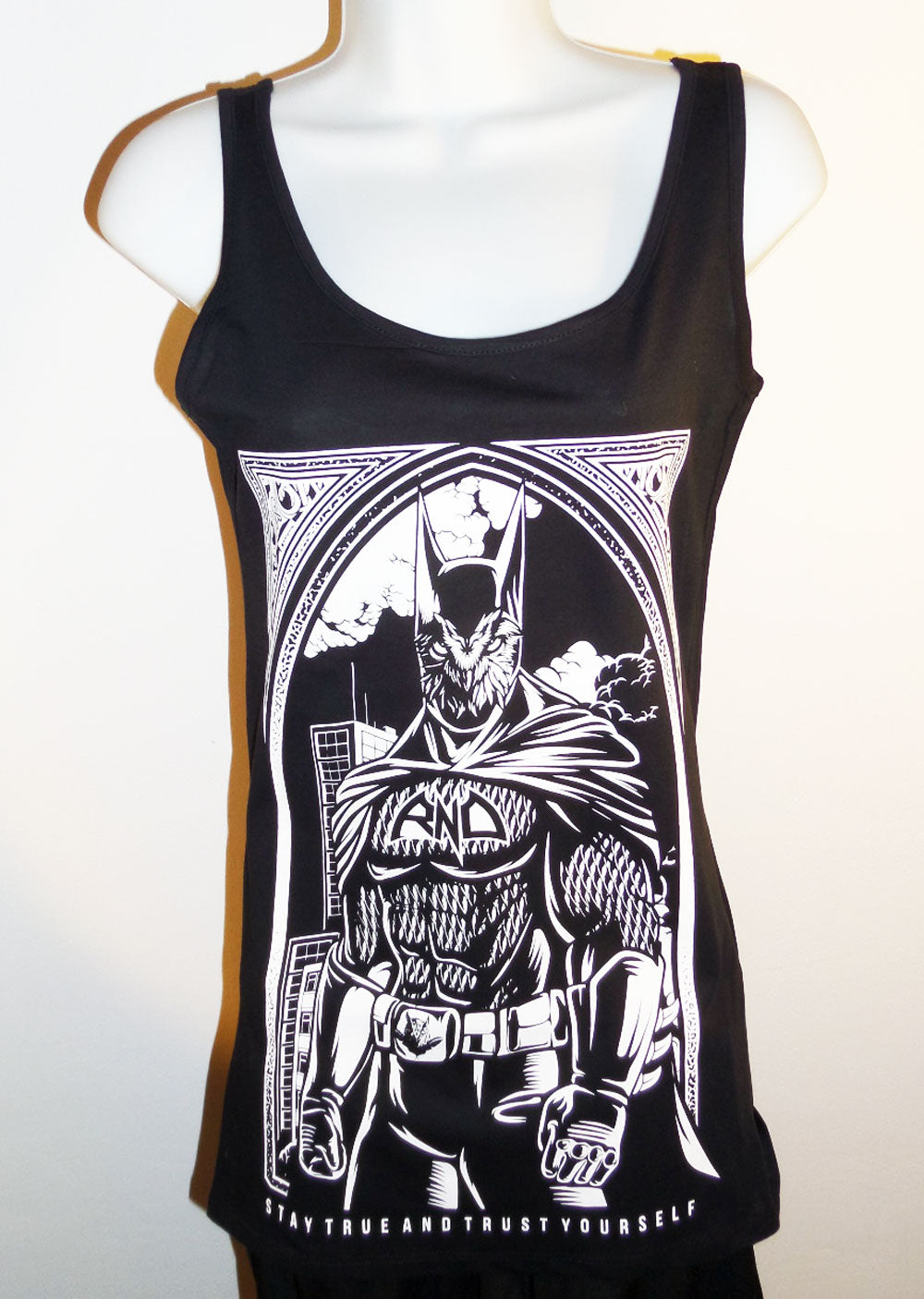 TANKSHIRT LONG BATOWL LADY BLACK