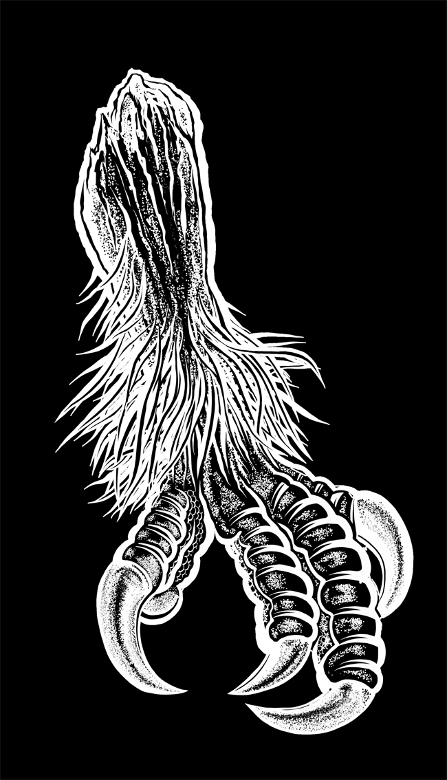 ZIPPER BIG OWL BLACK UNI