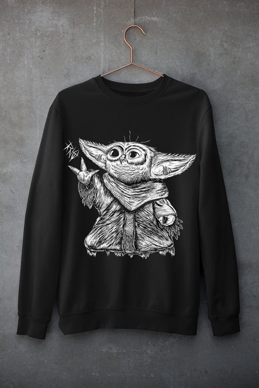 CREWNECK BABYYOWLDA BLACK UNI