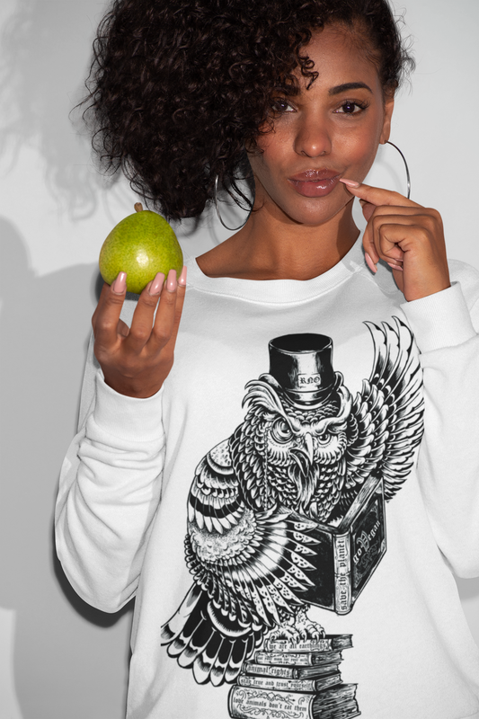 CREWNECK GOVEGAN WHITE UNI