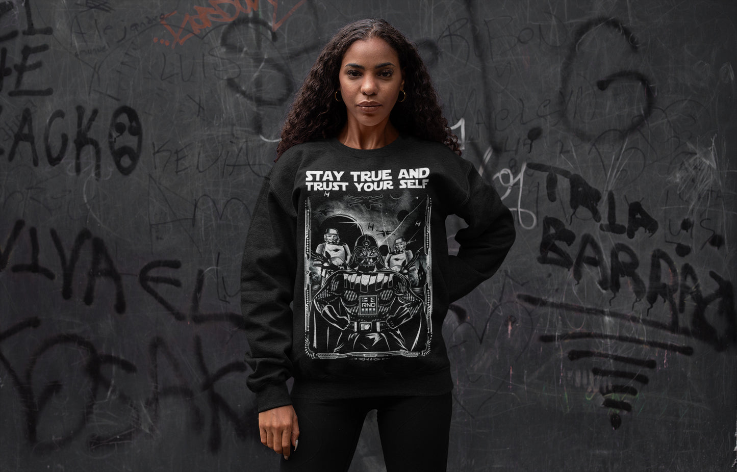 CREWNECK OWLVADER BLACK UNI