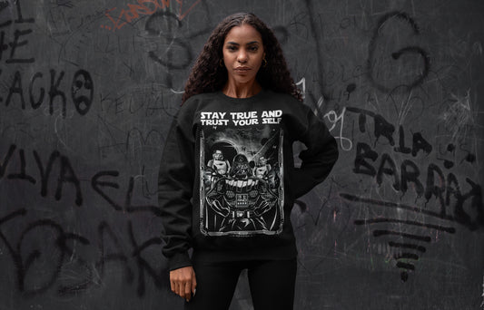 CREWNECK OWLVADER BLACK UNI