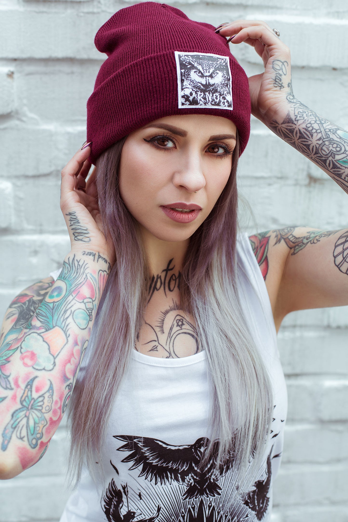 BEANIE D-OWL DESIGN VERSCH. FARBEN