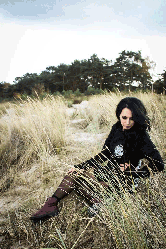 RNO HOODIEDRESS D-OWL LADY BLACK