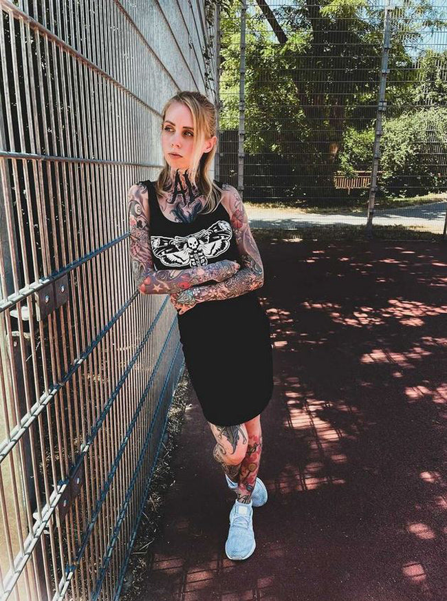 KLEID MOTH TRÄGER LADY BLACK