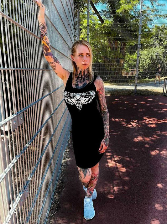 KLEID MOTH TRÄGER LADY BLACK