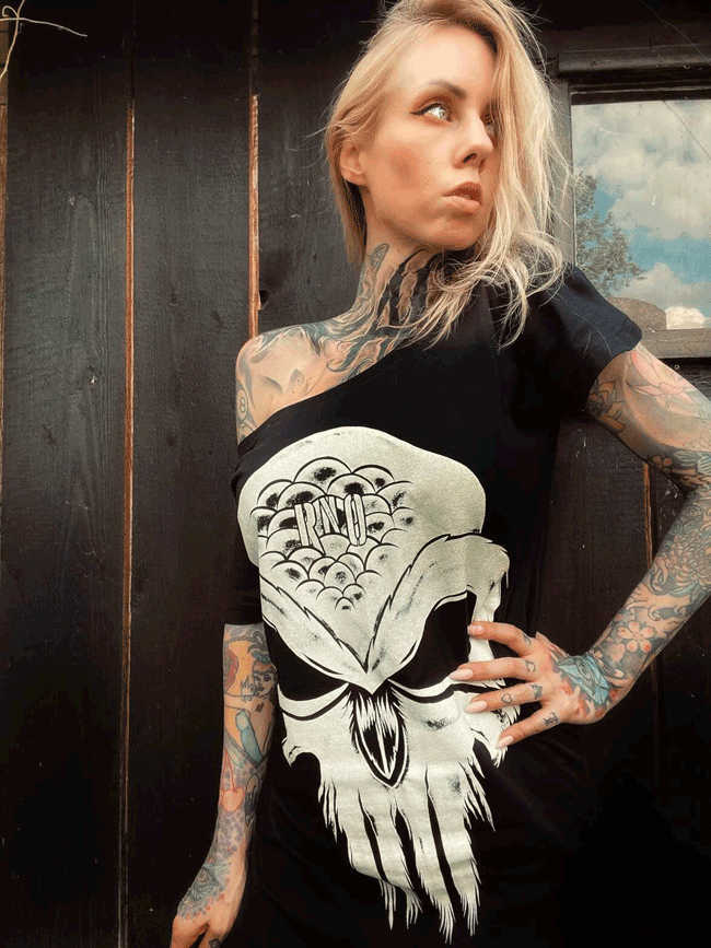 KLEID OWLISHER LOOSE FIT LADY BLACK