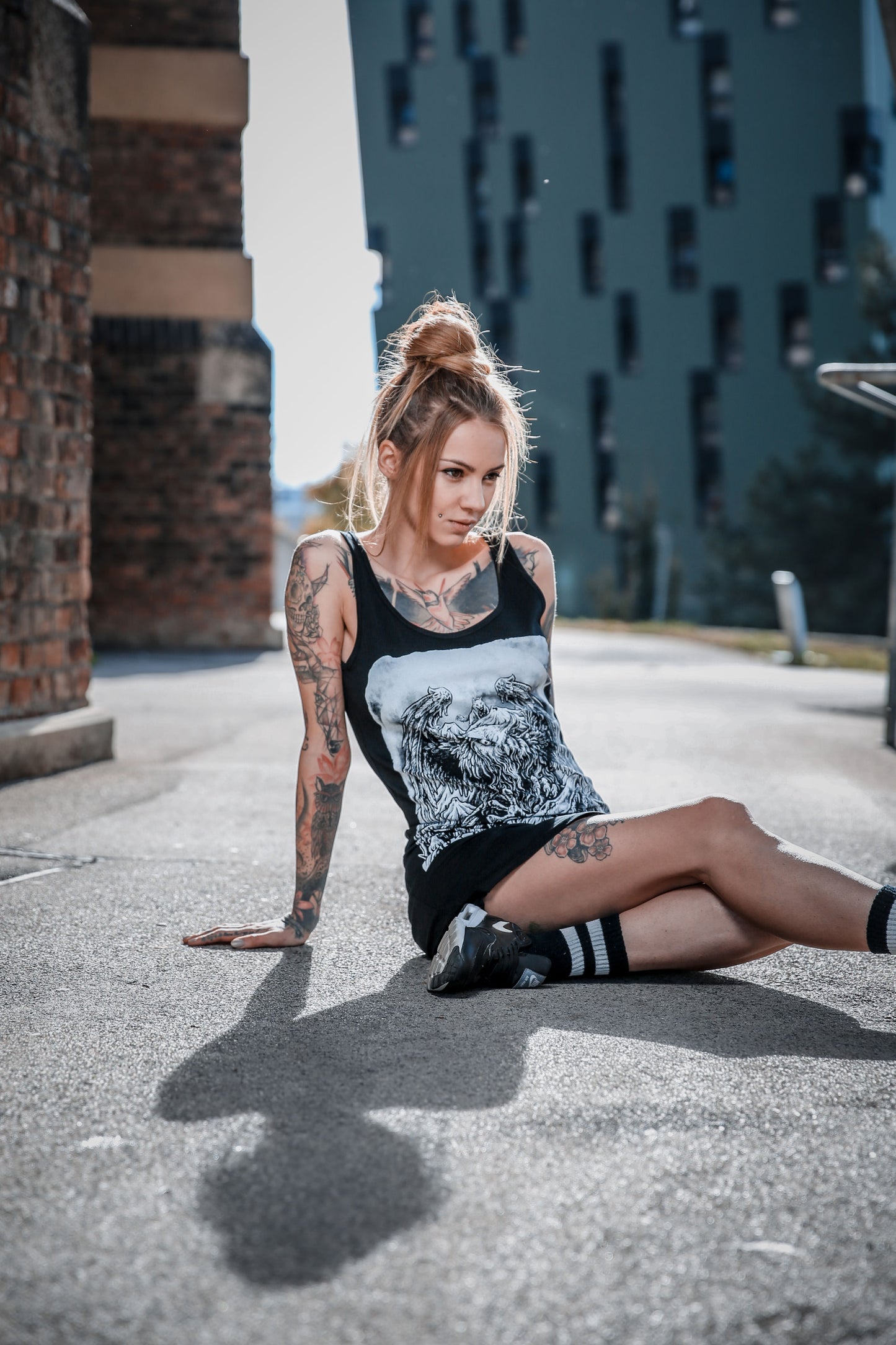 KLEID WOLFOWL TRÄGER LADY BLACK