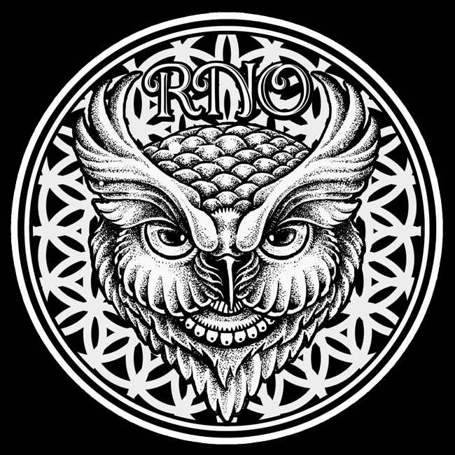 RNO HOODIEDRESS FLOWLER OF LIFE LADY BLACK