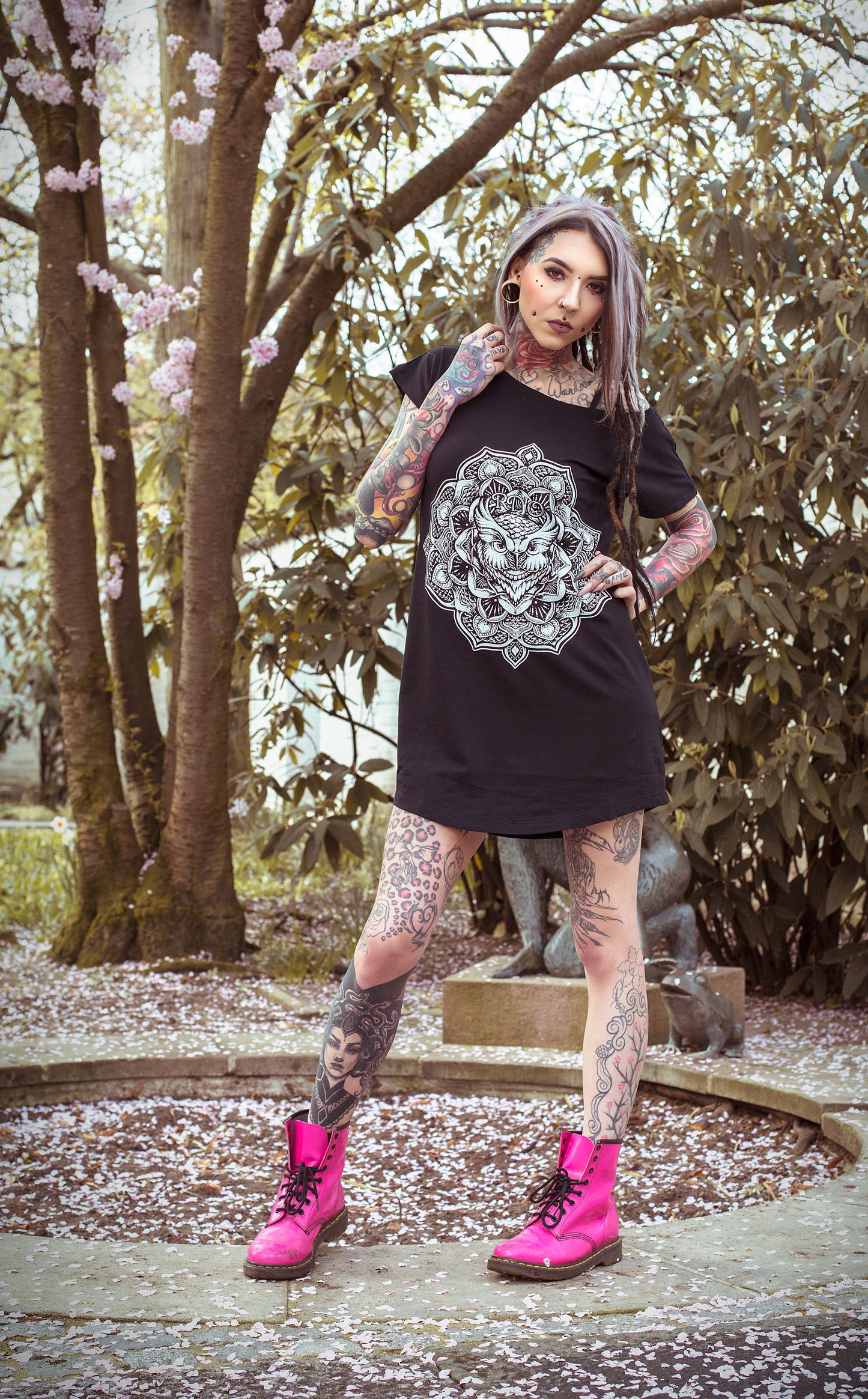 KLEID G-OWL LOOSE FIT LADY BLACK