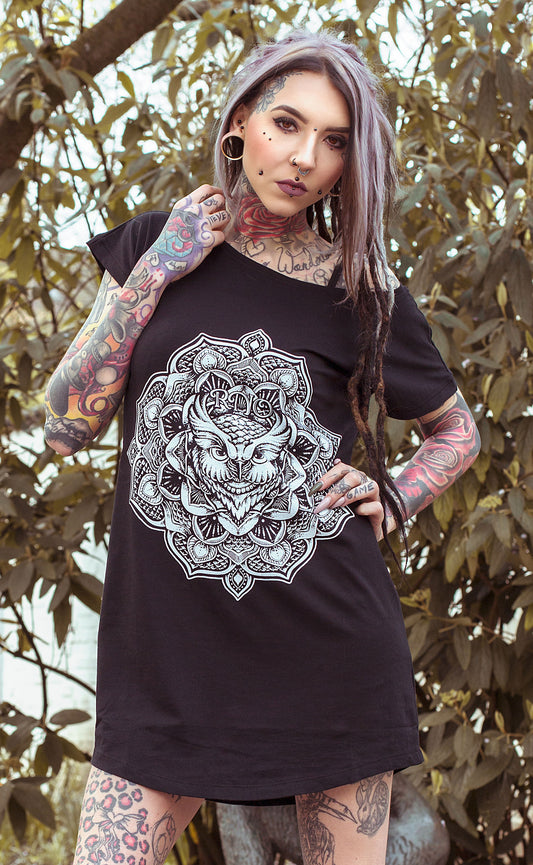 KLEID G-OWL LOOSE FIT LADY BLACK