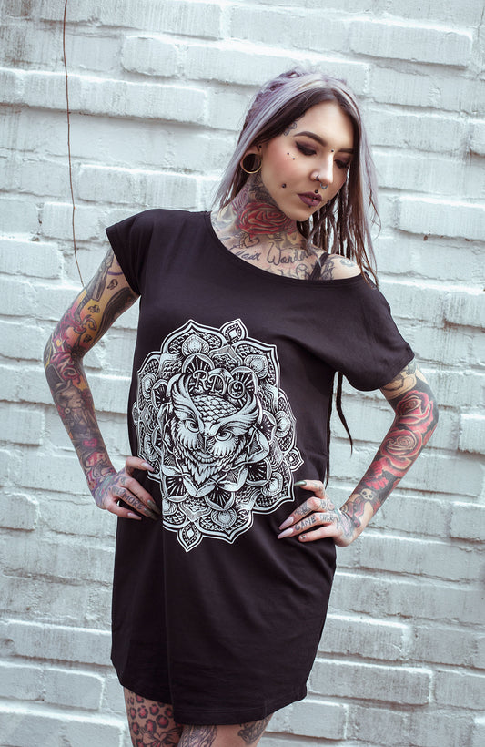 KLEID G-OWL LOOSE FIT LADY BLACK