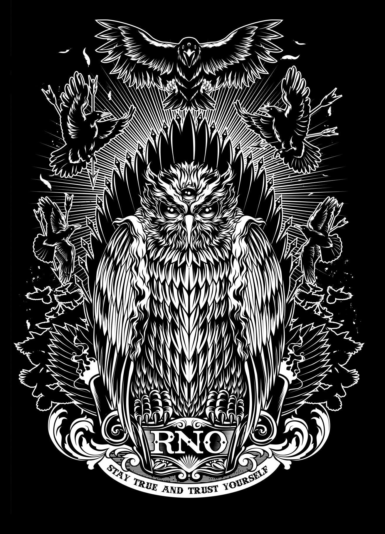 T-SHIRT GOWLT MEN BLACK