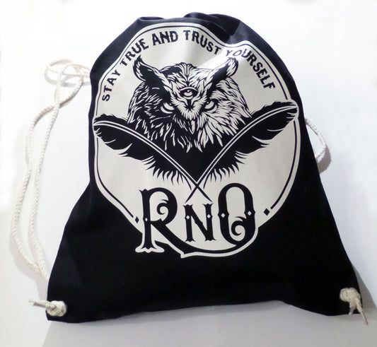 RNO GYMBAG FEATHERLOGO BLACK