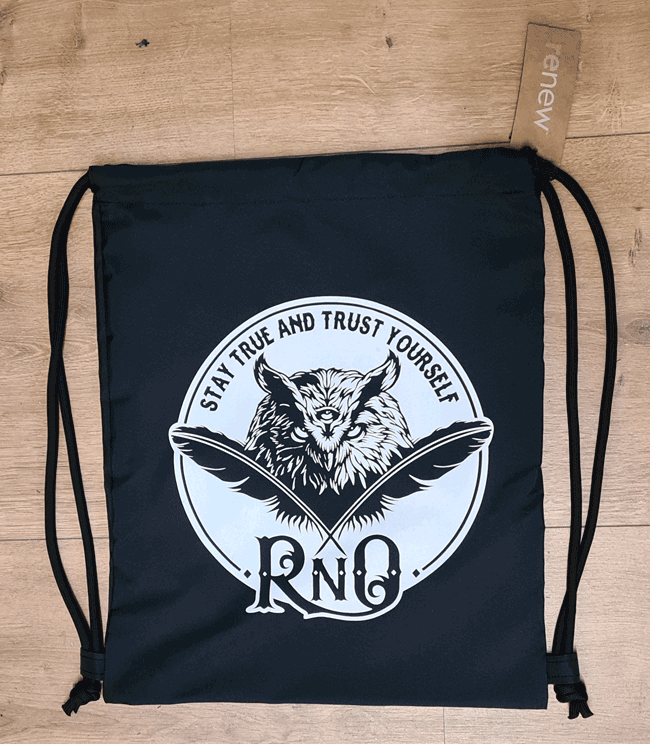 GYMSAC RECYLCLE FEATHER BLACK