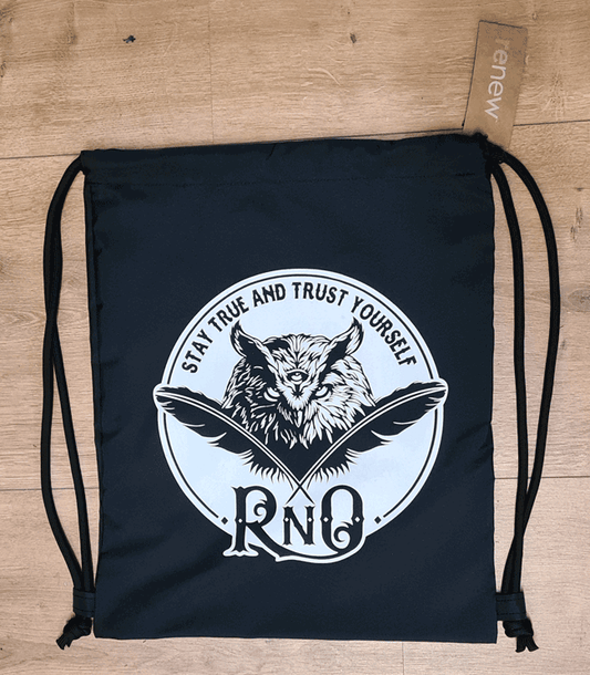 GYMSAC RECYLCLE FEATHER BLACK