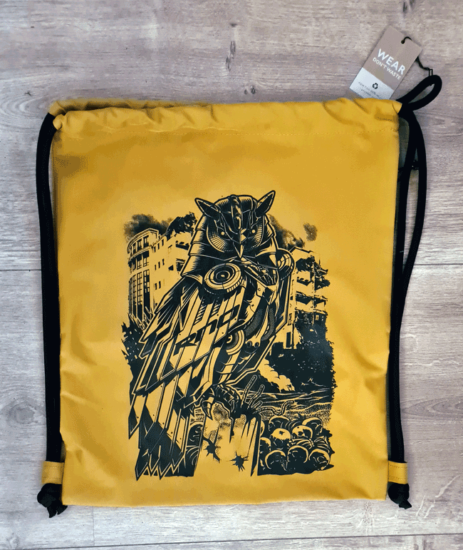 GYMSAC RECYLCLE TRANSFOWL MUSTARD