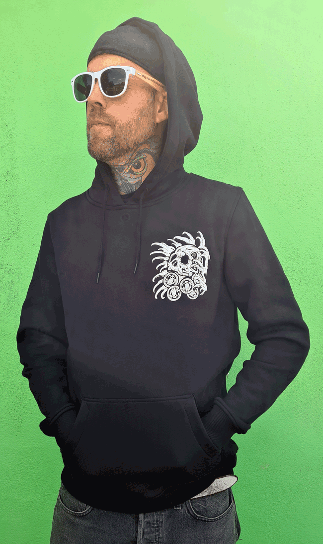 HOODIE BLACK OWL BLACK UNI