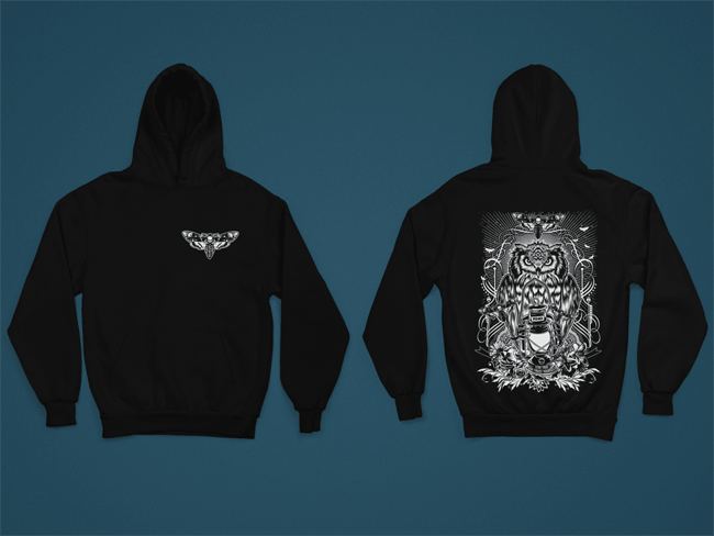 HOODIE LANTERN BLACK UNI