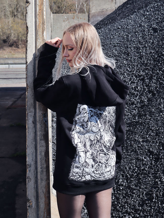 HOODIE S-OWL BLACK UNI