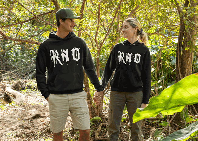 HOODIE RNO FONT NEW STYLE BLACK