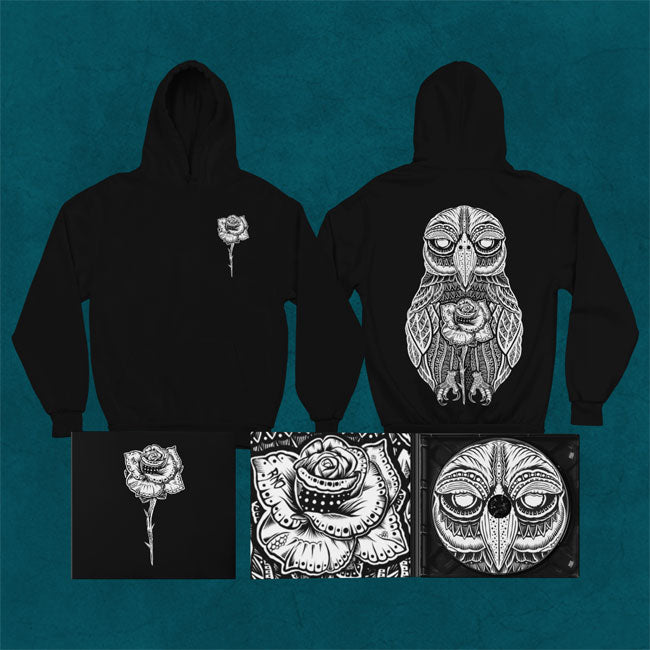 HOODIE ROSEOWL BLACK UNI