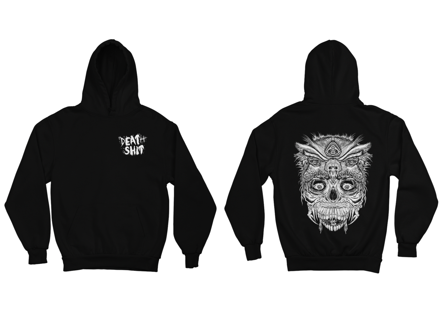 HOODIE SKOWLHEAD BLACK UNI
