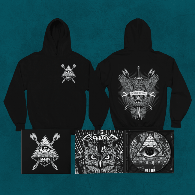 HOODIE SWORDOWL BLACK UNI