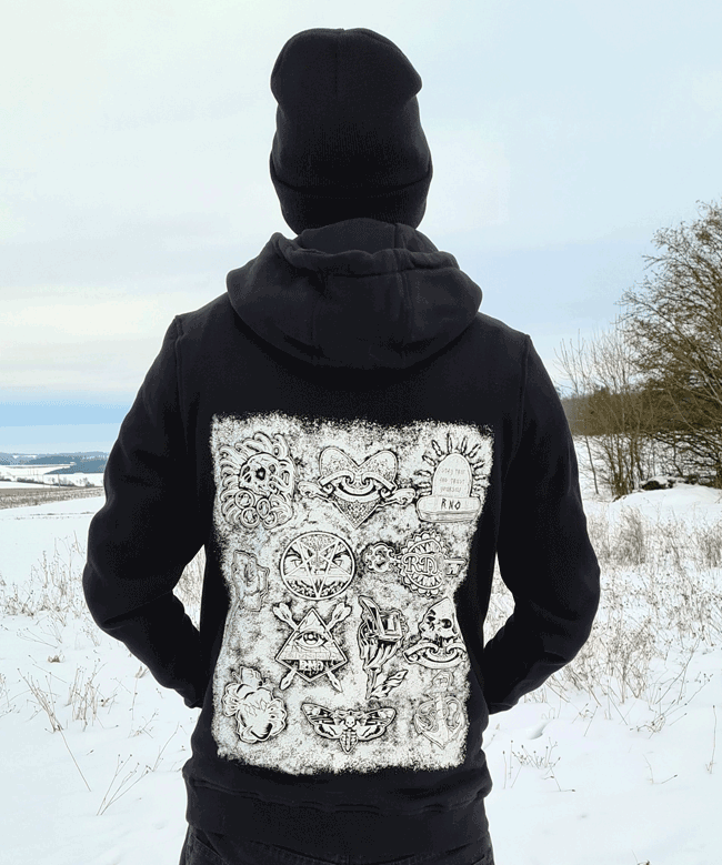 HOODIE TATTOOFLASH BLACK UNI